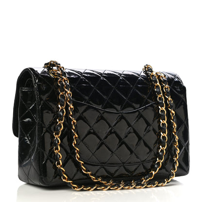 Chanel Patent Quilted Medium Double Flap Black 3 of 18