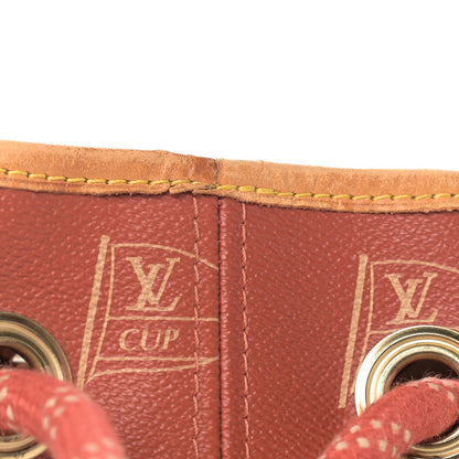 Louis Vuitton Canvas Americas Cup 1995 Saint Tropez Drawstring Bag Red 12 of 12