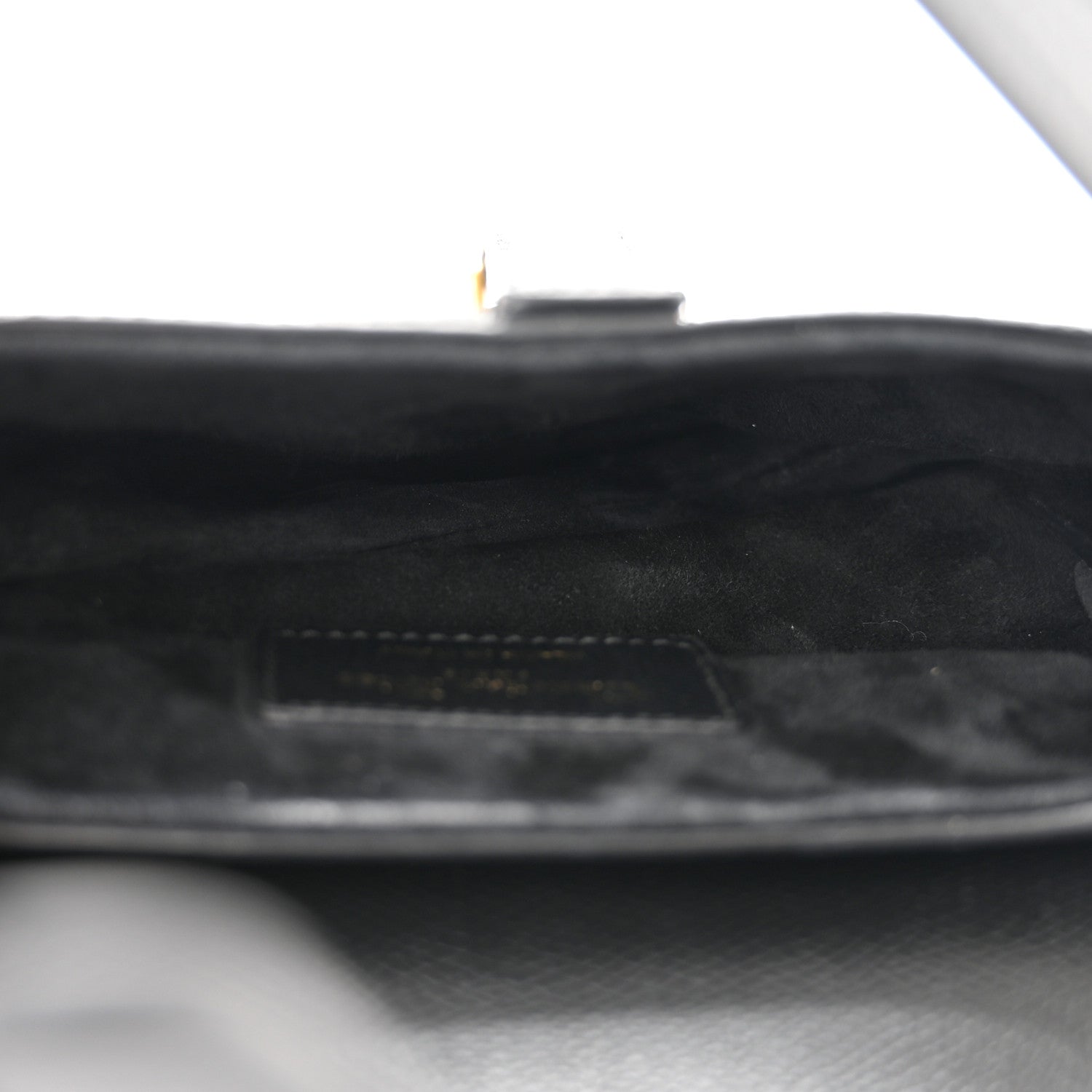 Christian Dior Grained Calfskin Mini Saddle Bag Black 5 of 10