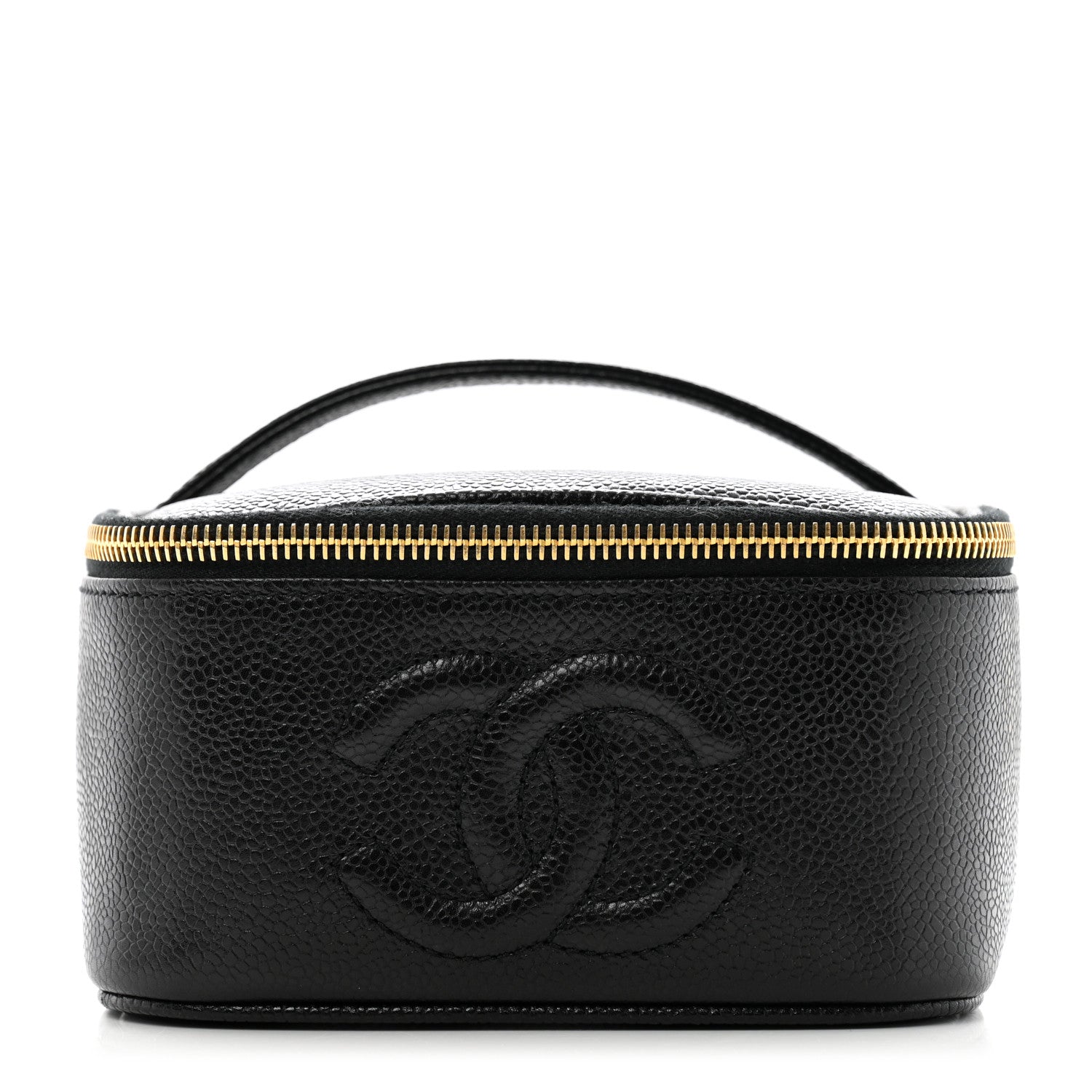 Chanel Caviar CC Vanity Cosmetic Case Black 1 of 9