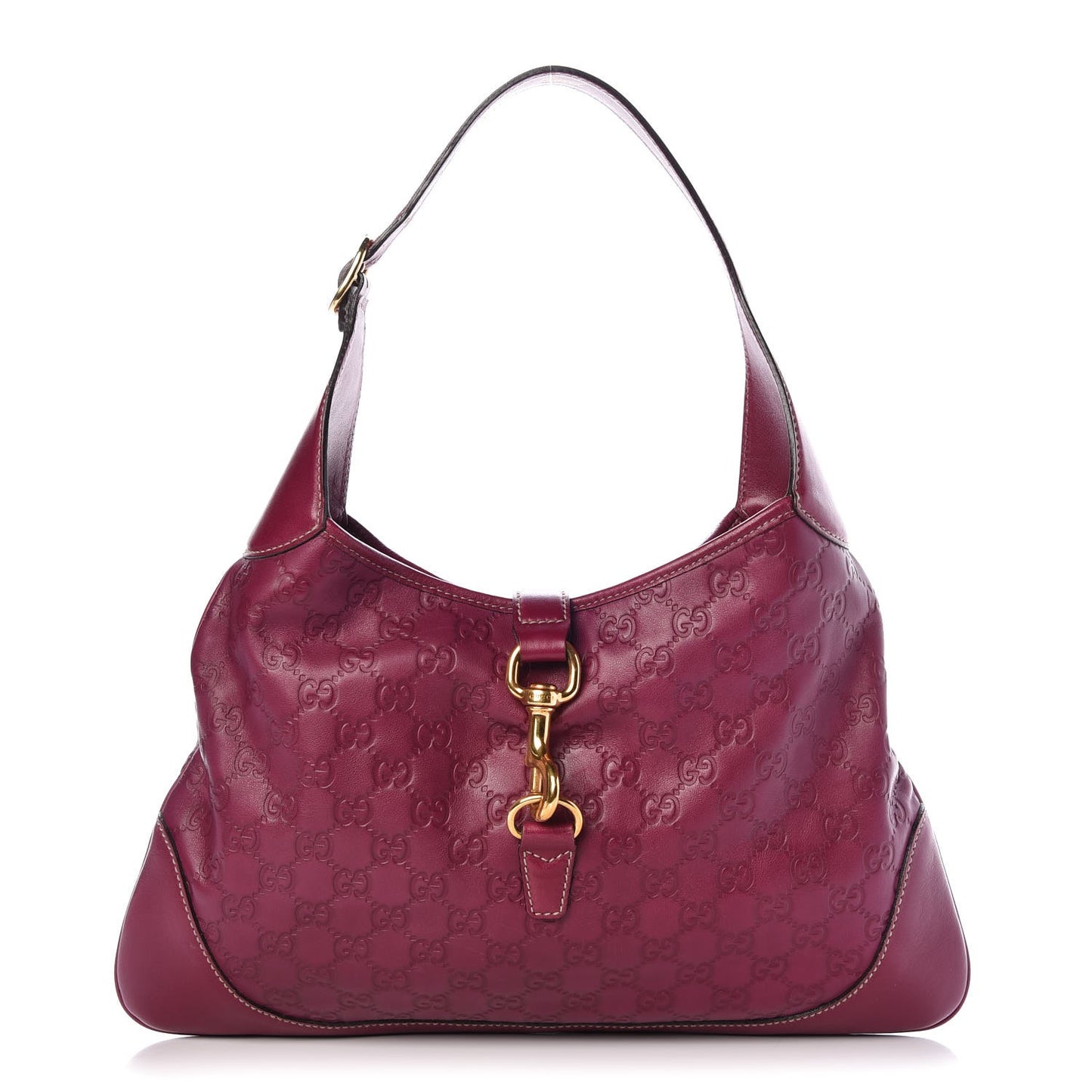 Guccissima Medium Jackie O Bouvier Hobo Purple