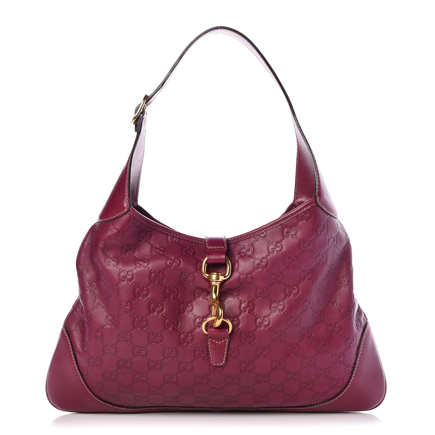 Gucci Guccissima Medium Jackie O Bouvier Hobo Purple 1 of 7