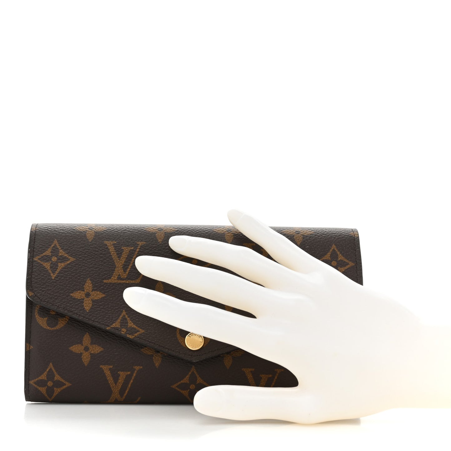 Monogram Sarah Wallet NM Coquelicot