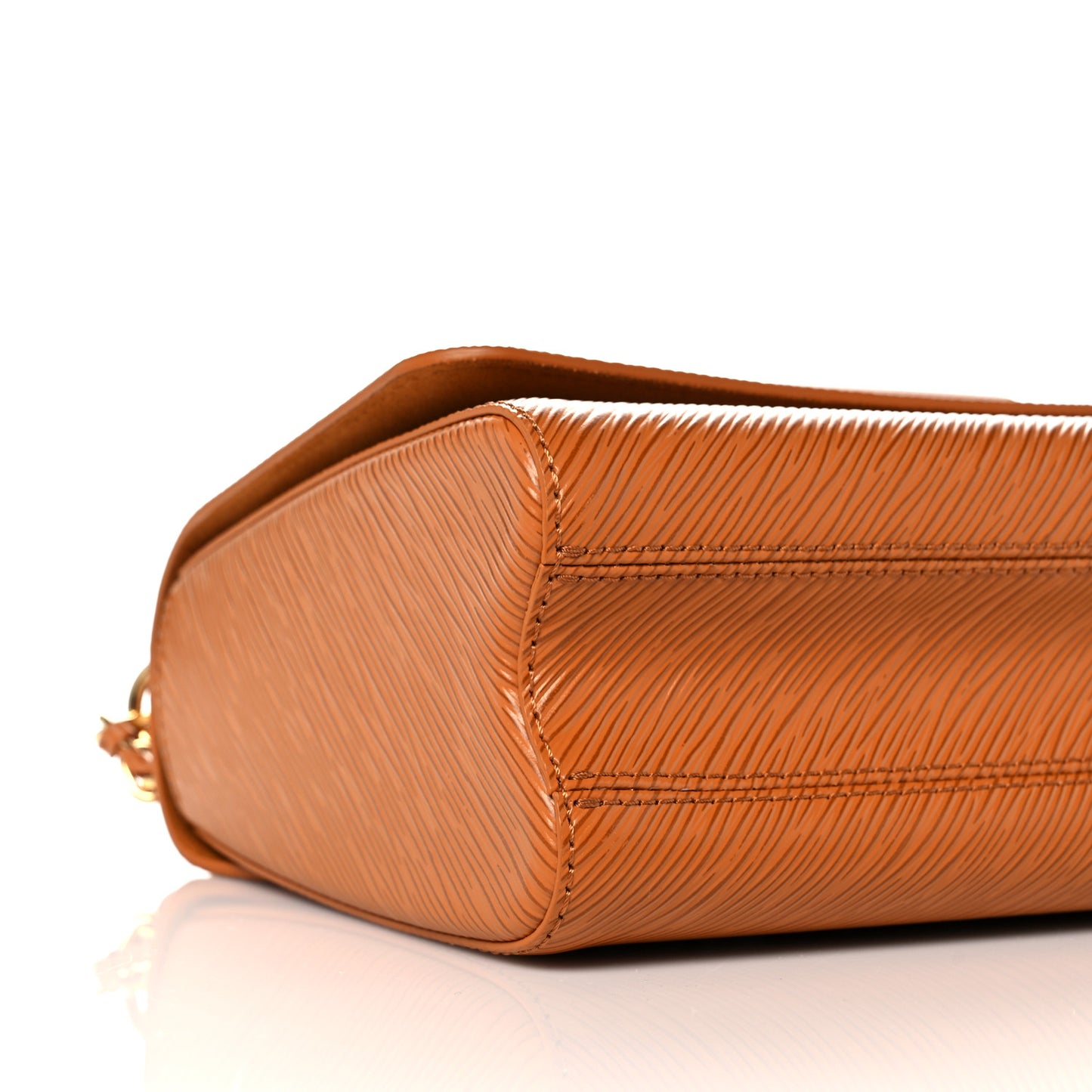 Epi Twist Shoulder Bag MM Gold Miel