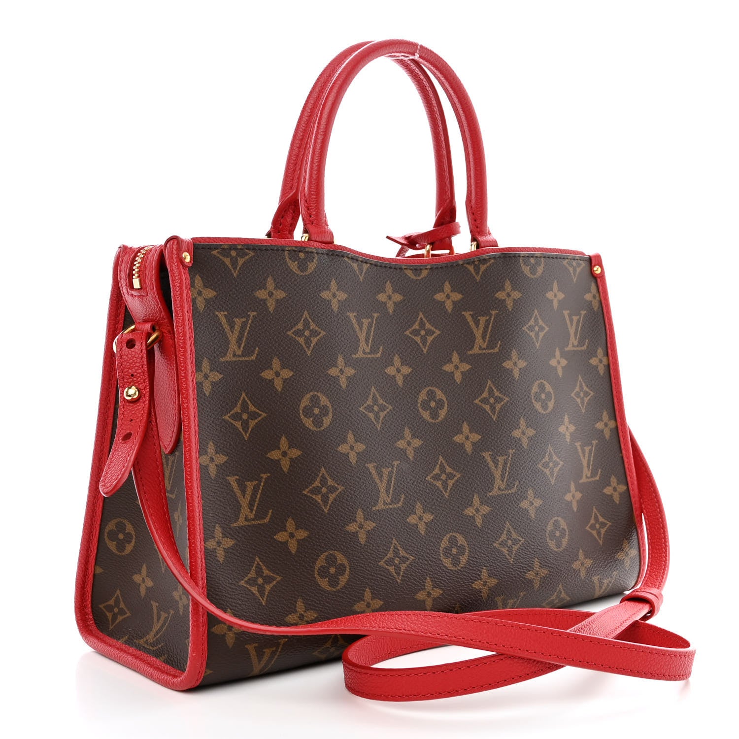 Louis Vuitton Monogram Popincourt PM Red 3 of 9
