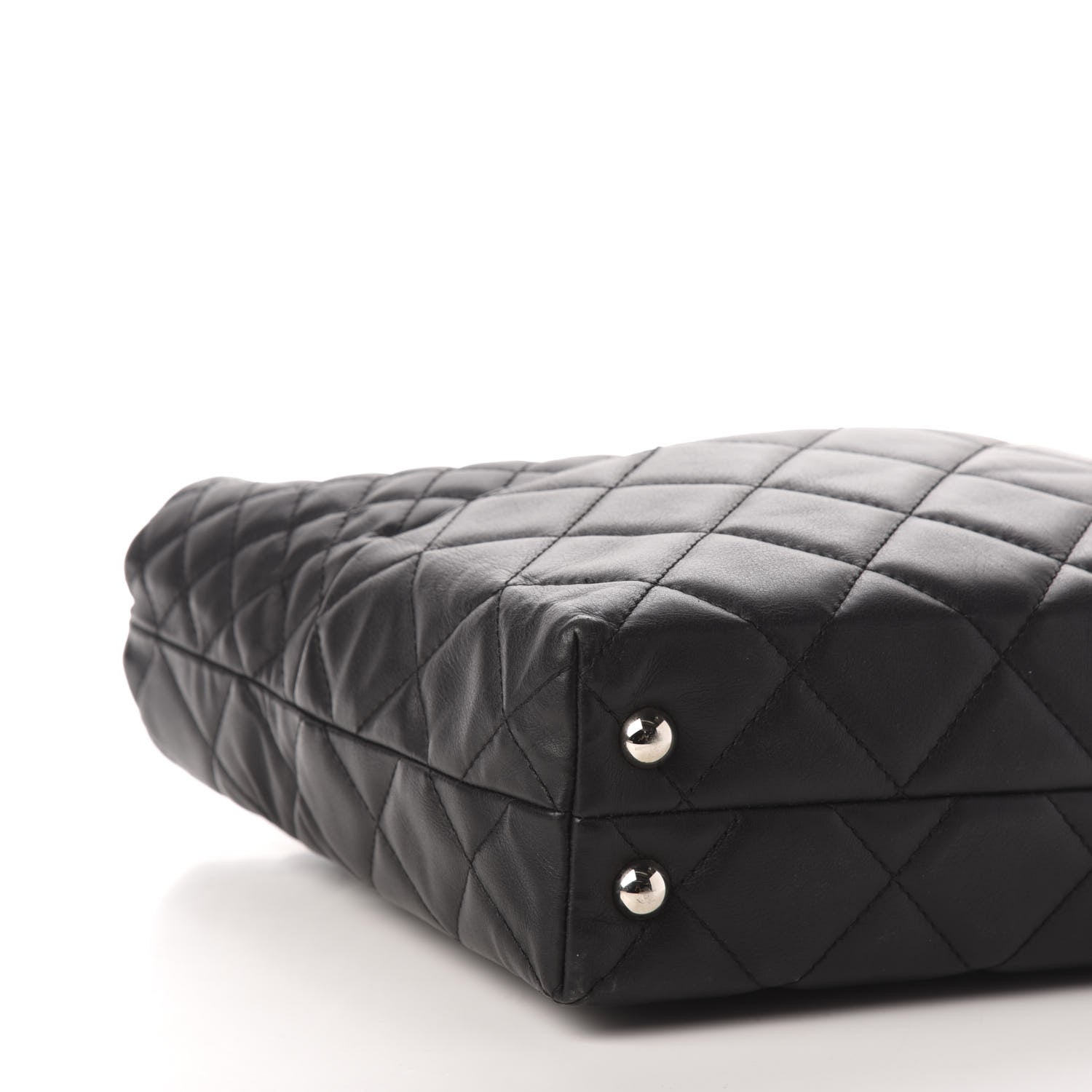 Chanel Calfskin Quilted In The Business North South Tote Black 8 of 12