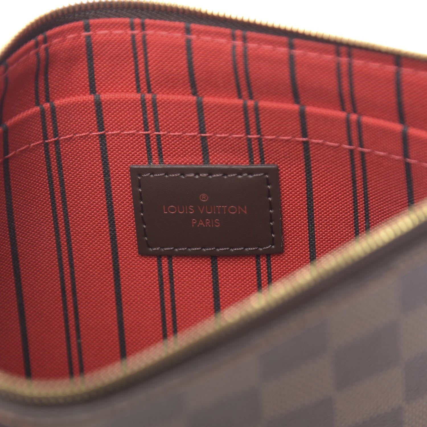 Louis Vuitton Damier Ebene Neverfull MM GM Pochette 6 of 7