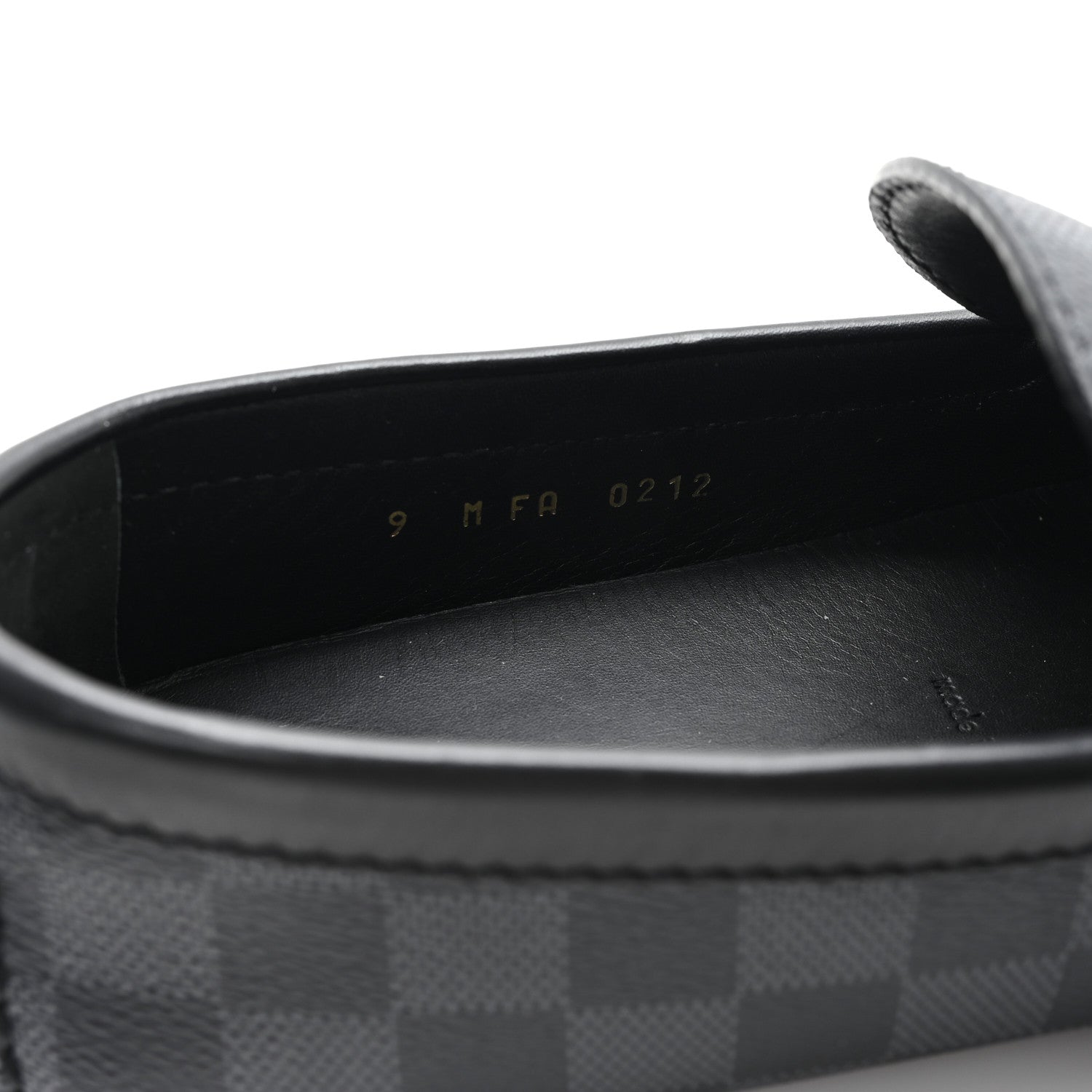 Louis Vuitton Mens Damier Graphite Hockenheim Moccasin Loafers 9 Onyx 9 of 9
