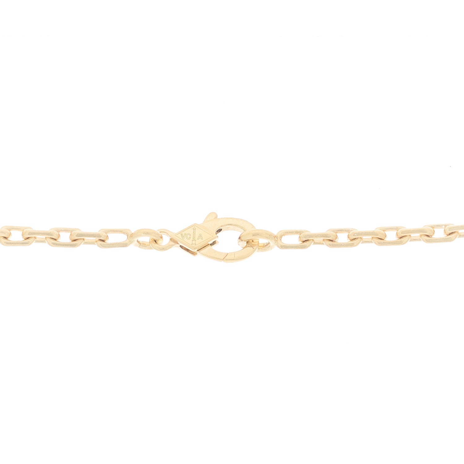 Van Cleef & Arpels 18K Yellow Gold 10 Motifs Guilloche Vintage Alhambra Necklace 4 of 6
