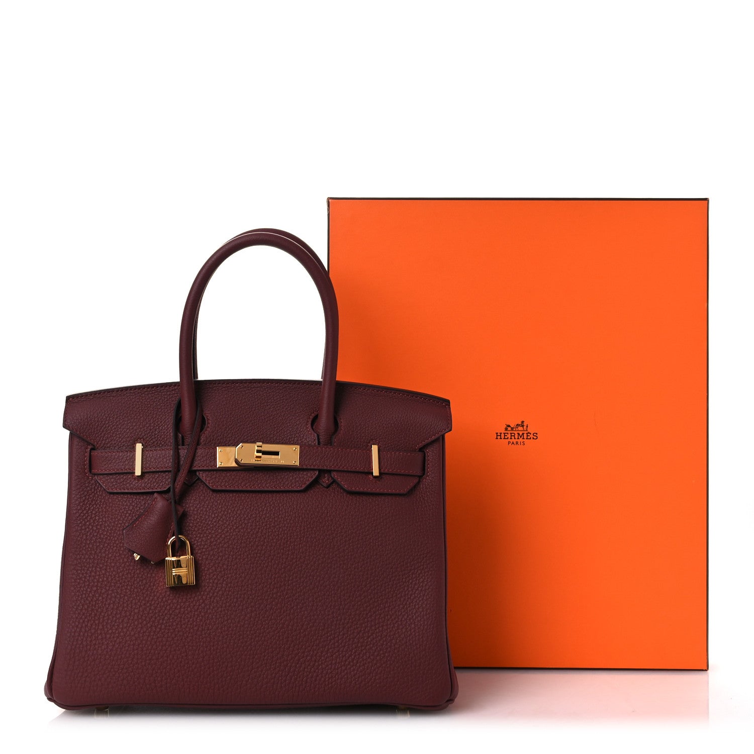 Hermes Togo Birkin 30 Rouge H 11 of 11