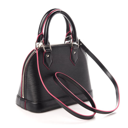 Louis Vuitton Epi Alma BB Black Hot Pink 3 of 9