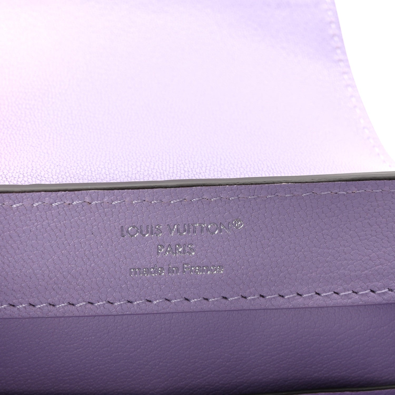 Louis Vuitton Iridescent Ostrich Capucines East West Mini White Pearl Lilac 6 of 9