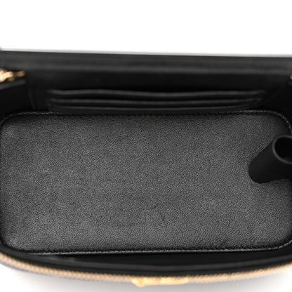 Chanel Caviar Quilted Sweetheart Vanity Case Black 5 of 11