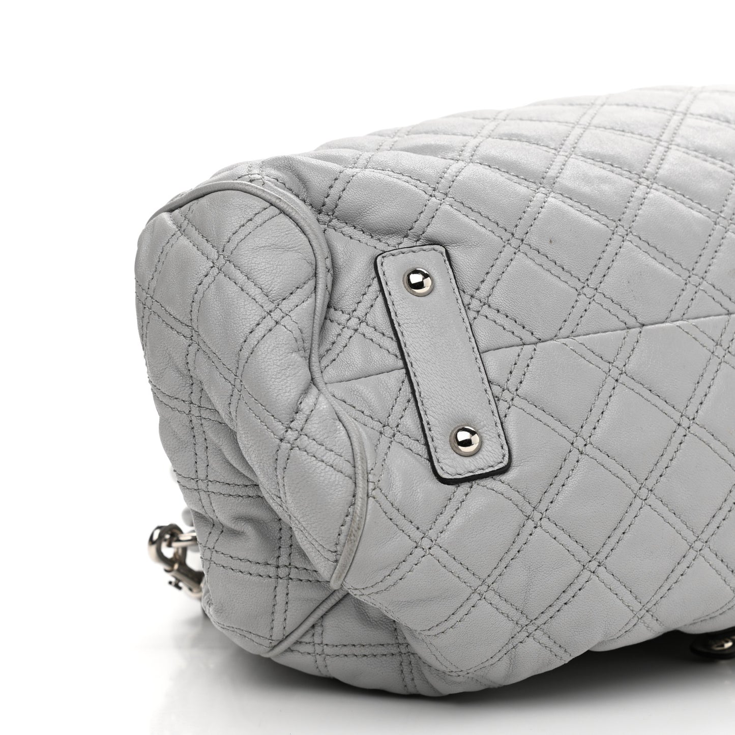 Calfskin Quilted Stam Grey