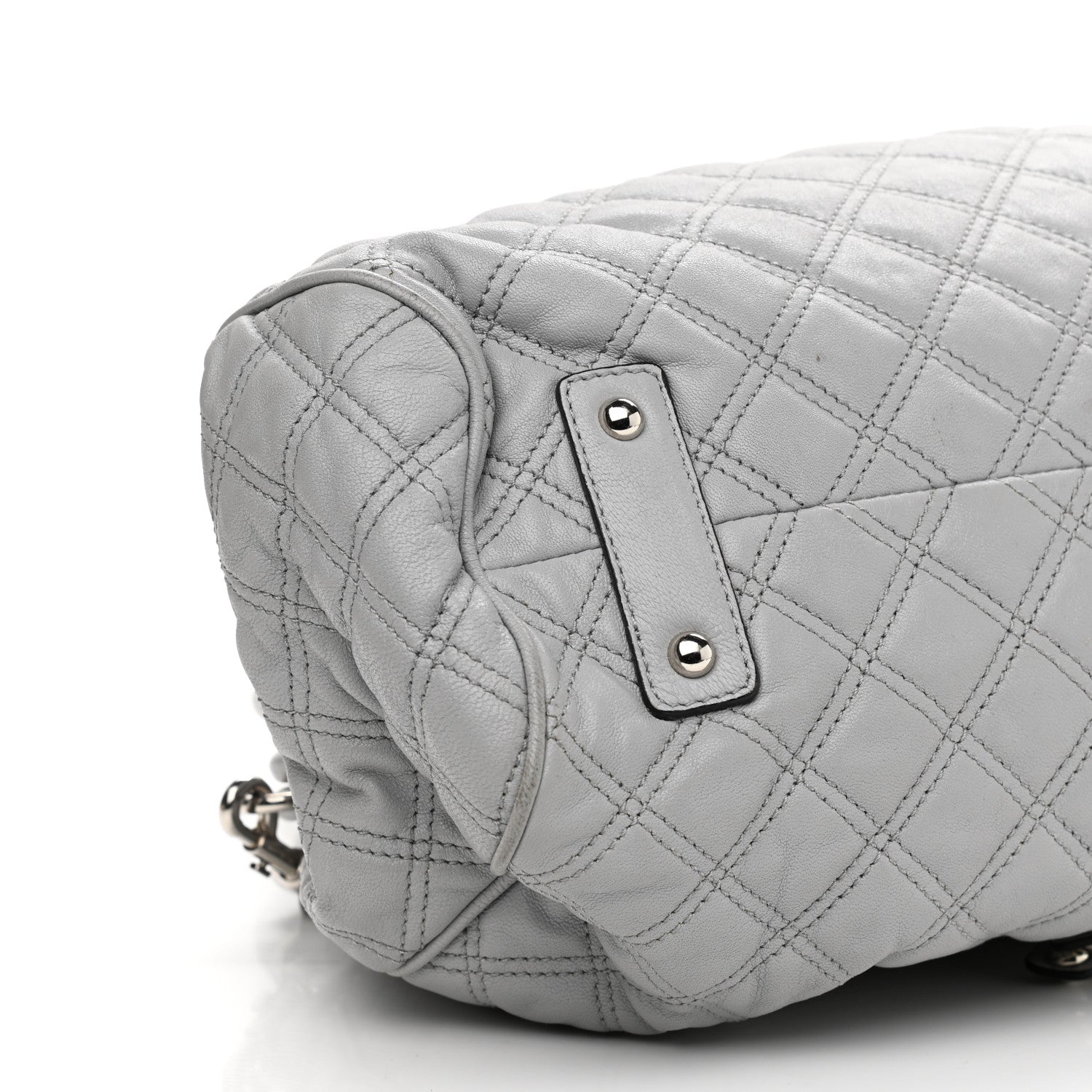 Marc Jacobs Calfskin Quilted Stam Grey 5 of 14