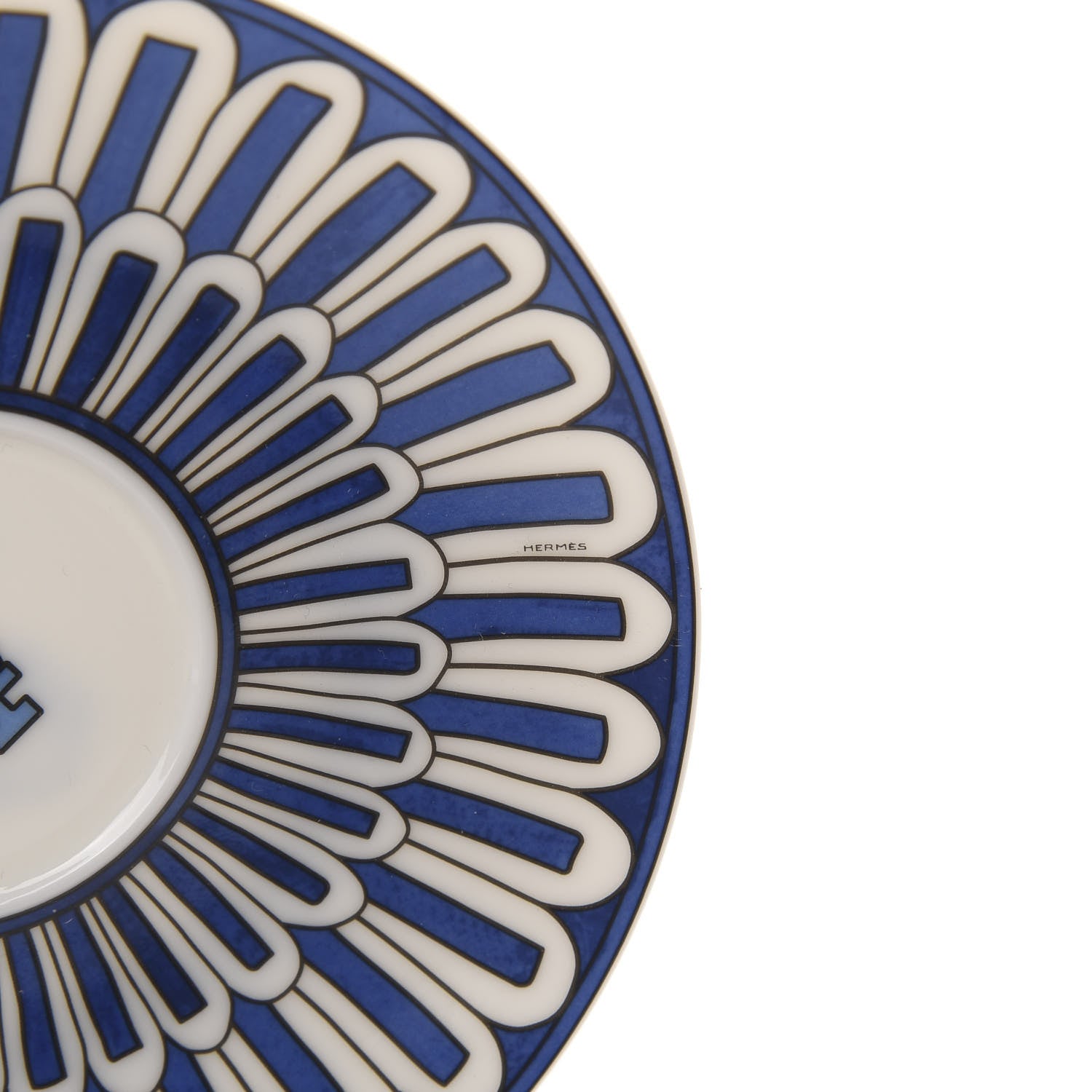 Hermes Porcelain Bleus d'Ailleurs Tea Cup And Saucer Set Of 2 9 of 10