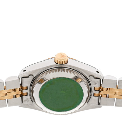 Rolex Stainless Steel 18K Yellow Gold Diamond 26mm Oyster Perpetual Datejust Watch Champagne 69173 4 of 4