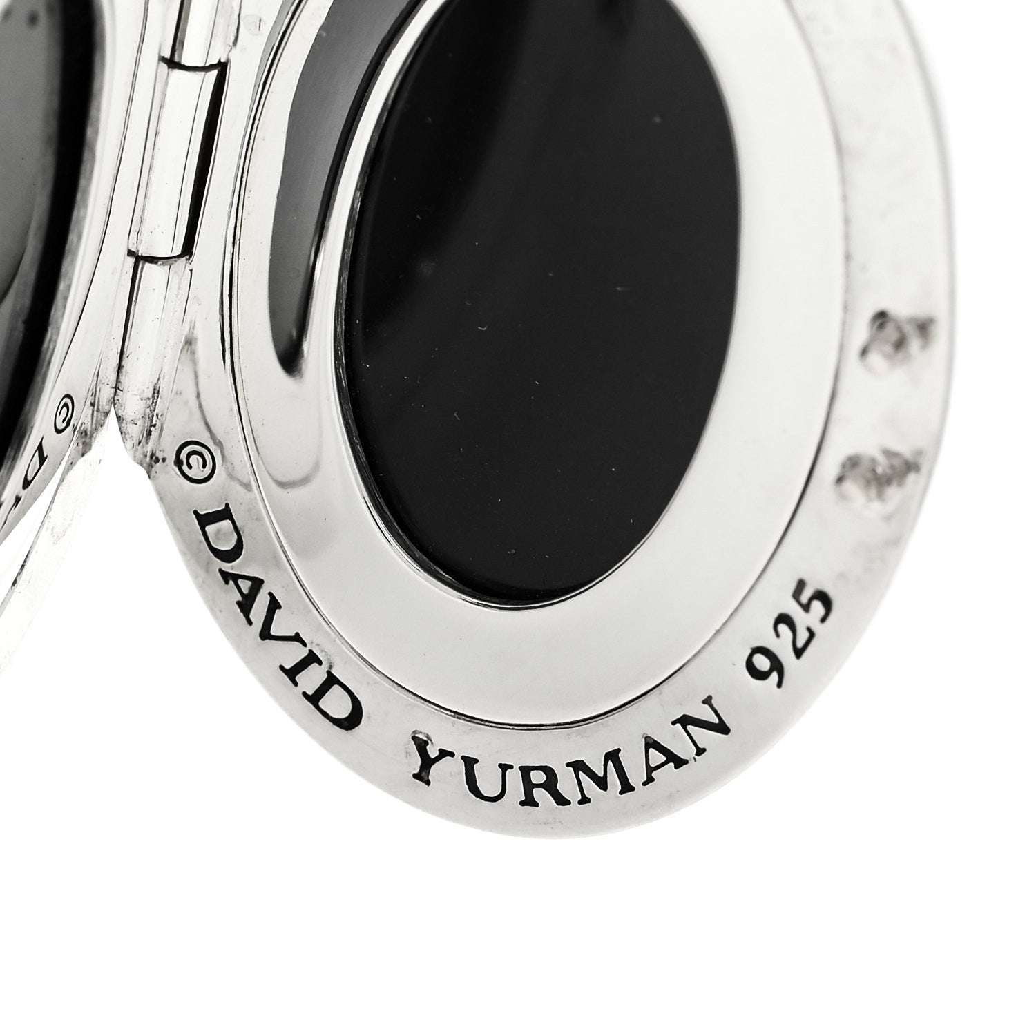 David Yurman Sterling Silver Oval Cable Locket 5 of 5