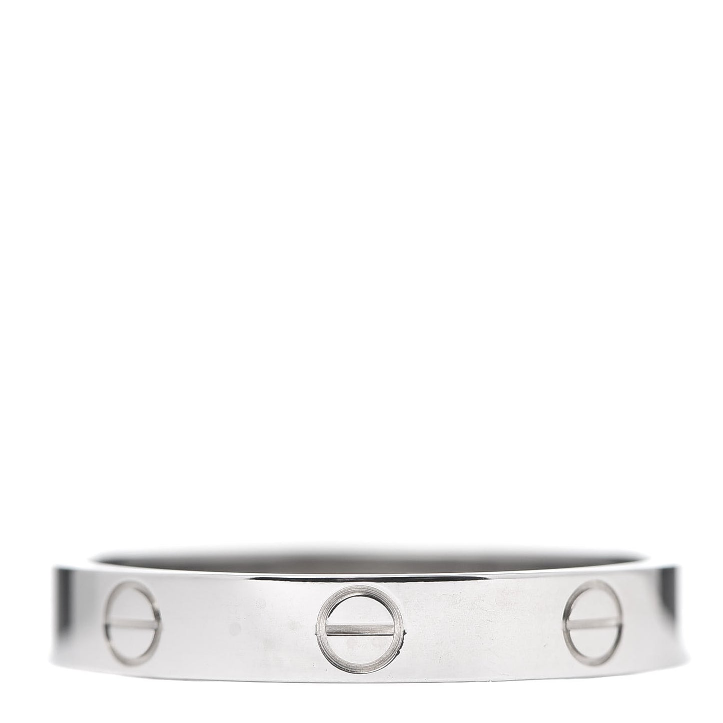 18K White Gold 3.5mm LOVE Wedding Band Ring 62 10