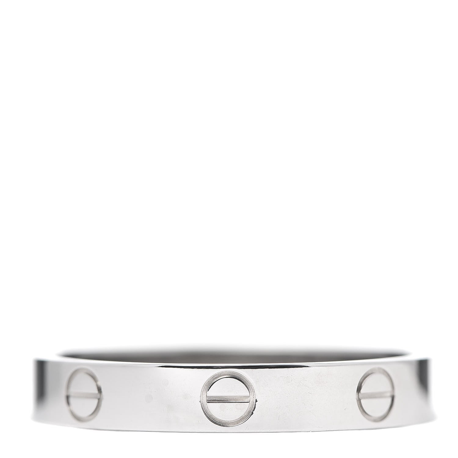 Cartier 18K White Gold 3.5mm LOVE Wedding Band Ring 62 10 3 of 4