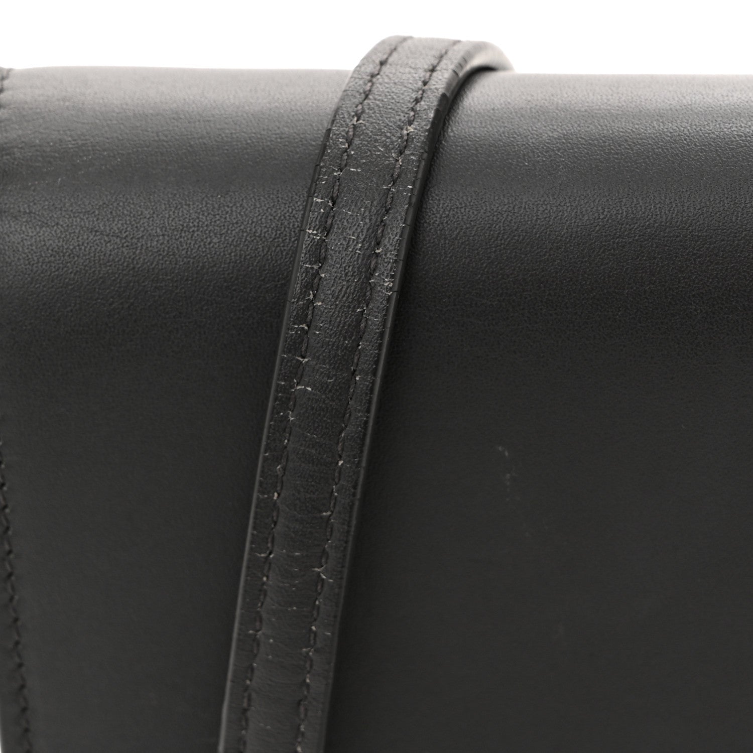Saint Laurent Smooth Calfskin Classic Monogram Kate Tassel Chain Wallet Asphalt 11 of 11