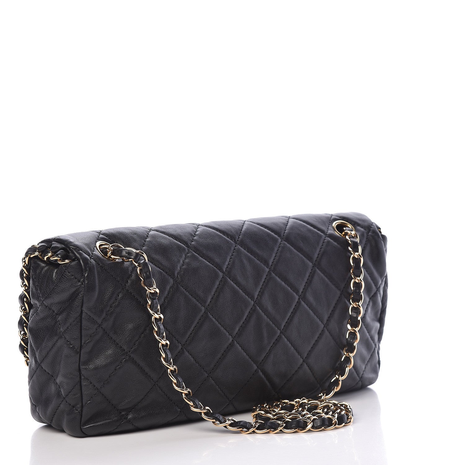 Chanel Calfskin Quilted Medium Chain Me Flap Black 3 of 10