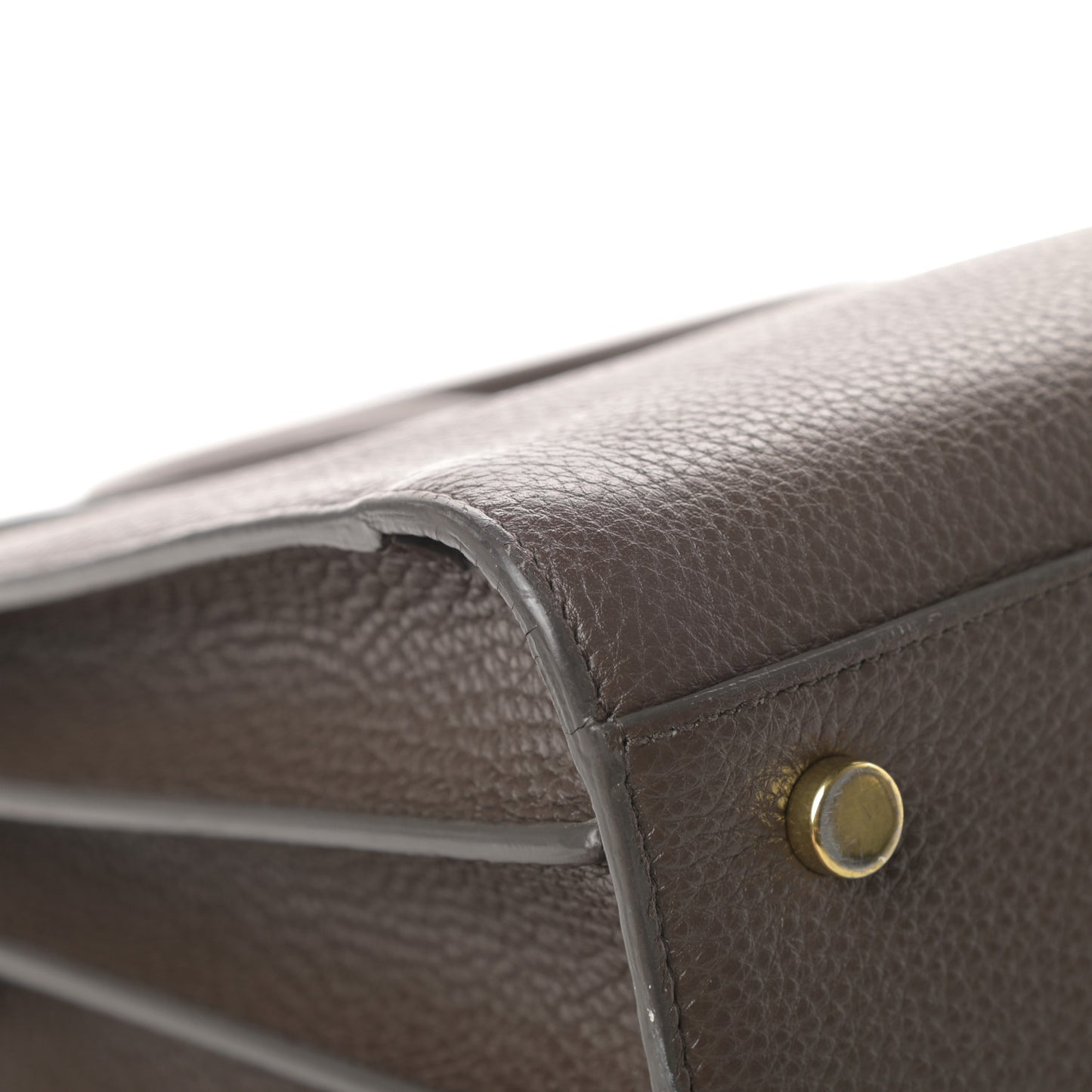 Grained Calfskin Small Sac De Jour Earth