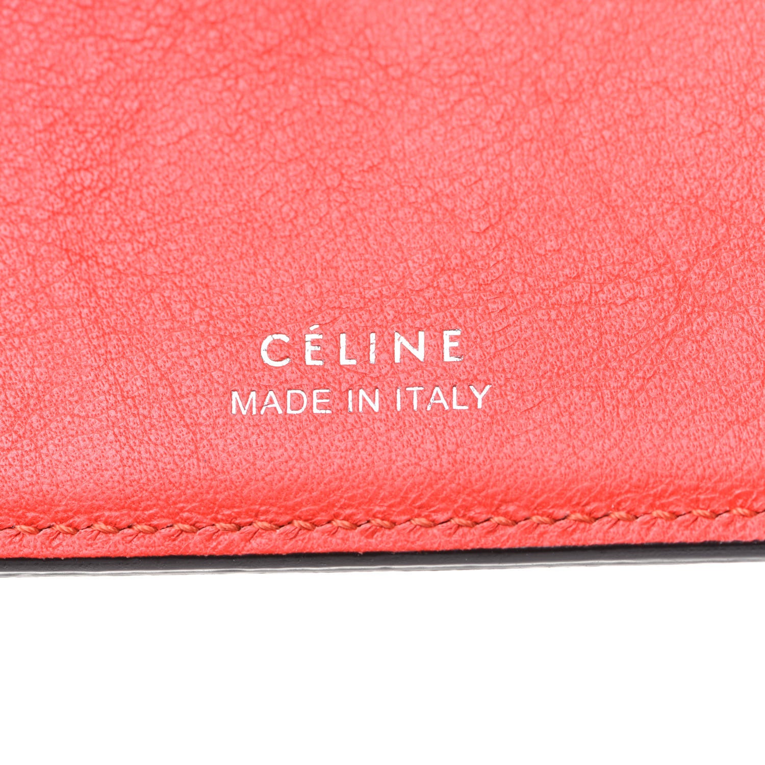 Celine Drummed Calfskin Small Multifunction Folded Wallet Dune 6 of 7