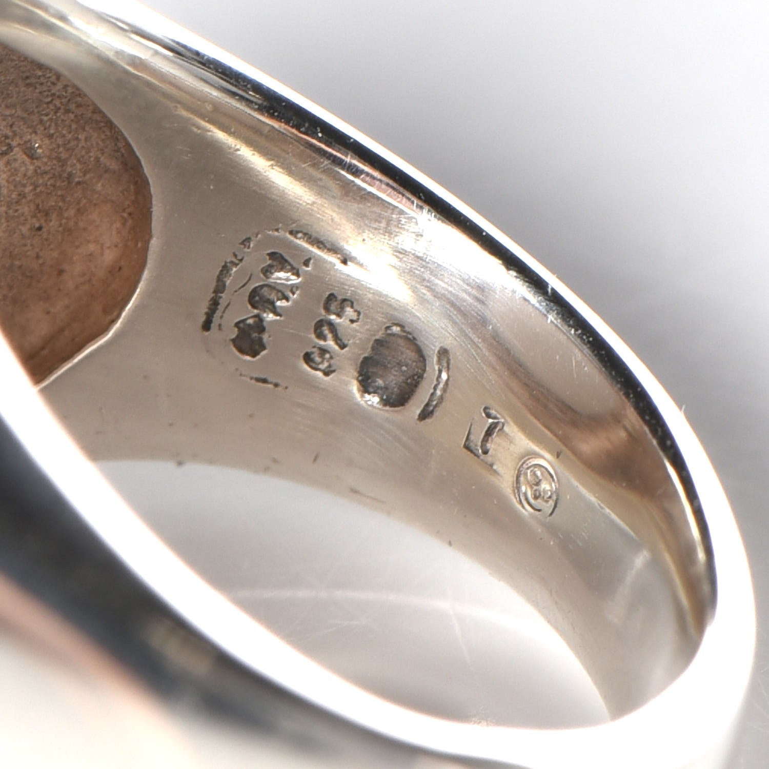 David Yurman Sterling Silver Diamond White Agate 14mm Albion Statement Ring 55 7.25 6 of 6