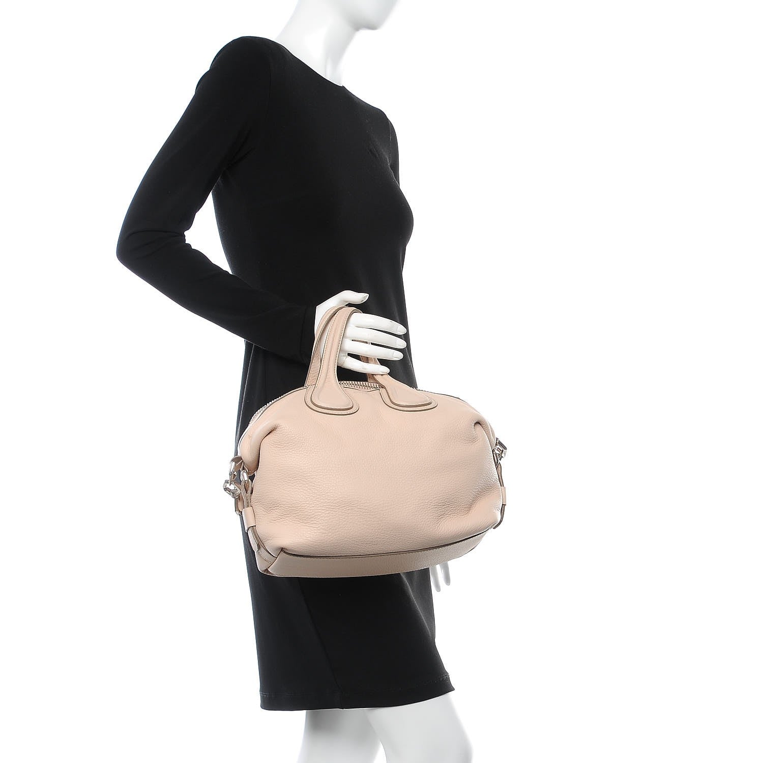 Givenchy Waxy Grained Calfskin Small Nightingale Nude Pink 3 of 10