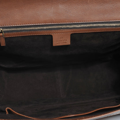 Gucci Leather New Bamboo Large Top Handle Bag Brown 5 of 7