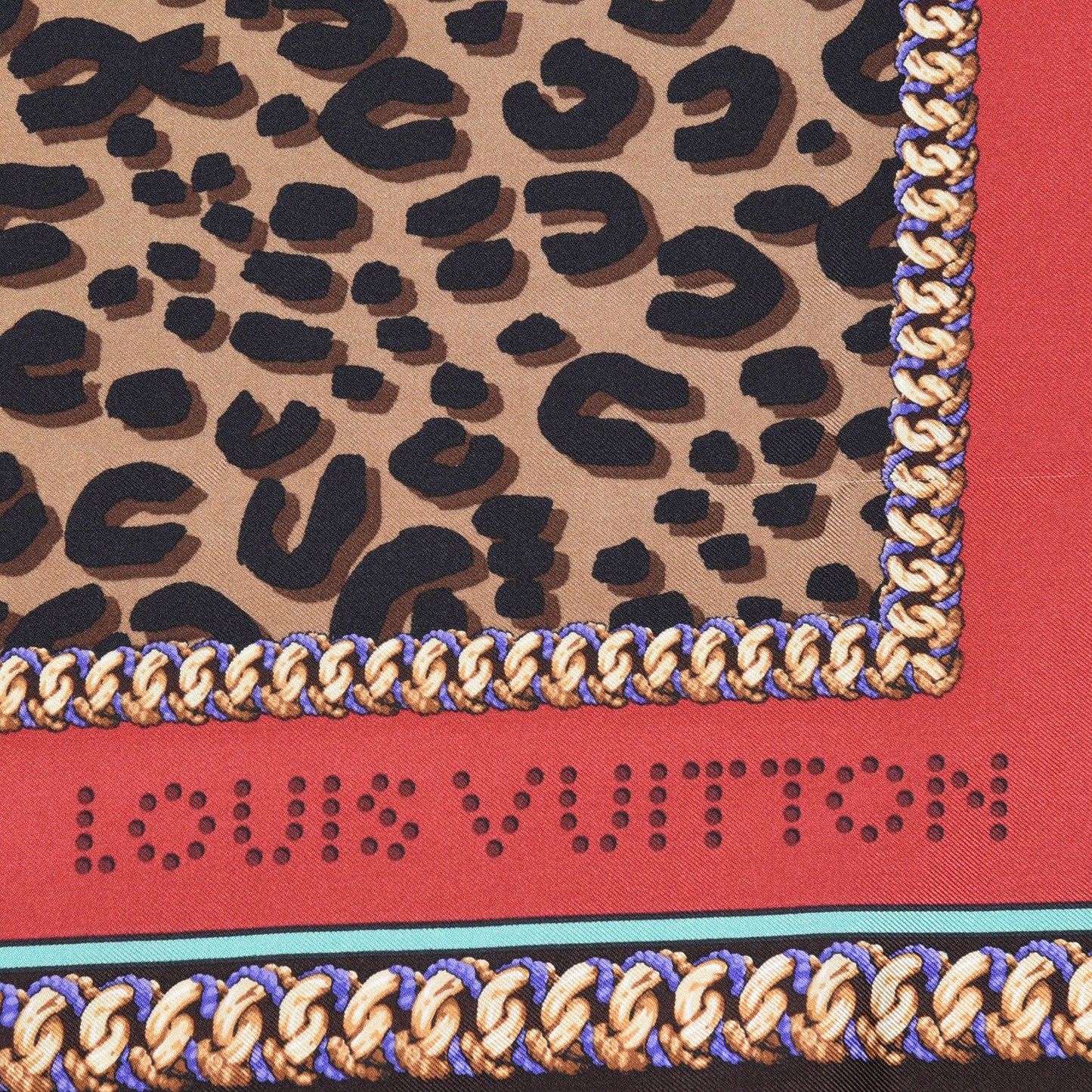 Silk Leopard Square Scarf