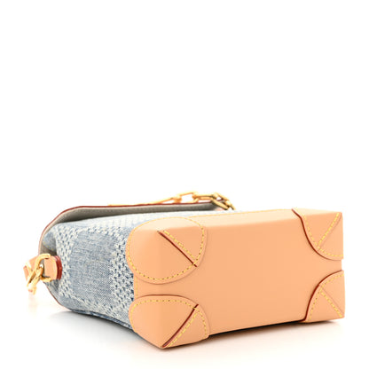Louis Vuitton Damier Denim 3D Nano Steamer Blue 4 of 9