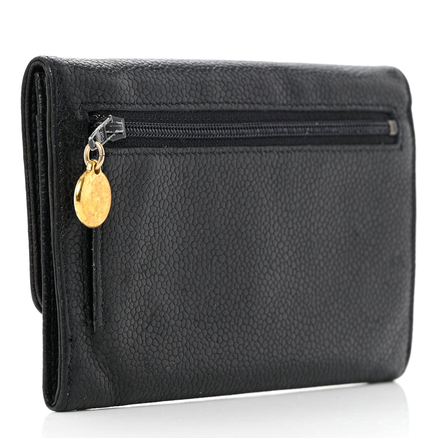 Caviar Timeless CC Compact Wallet Black