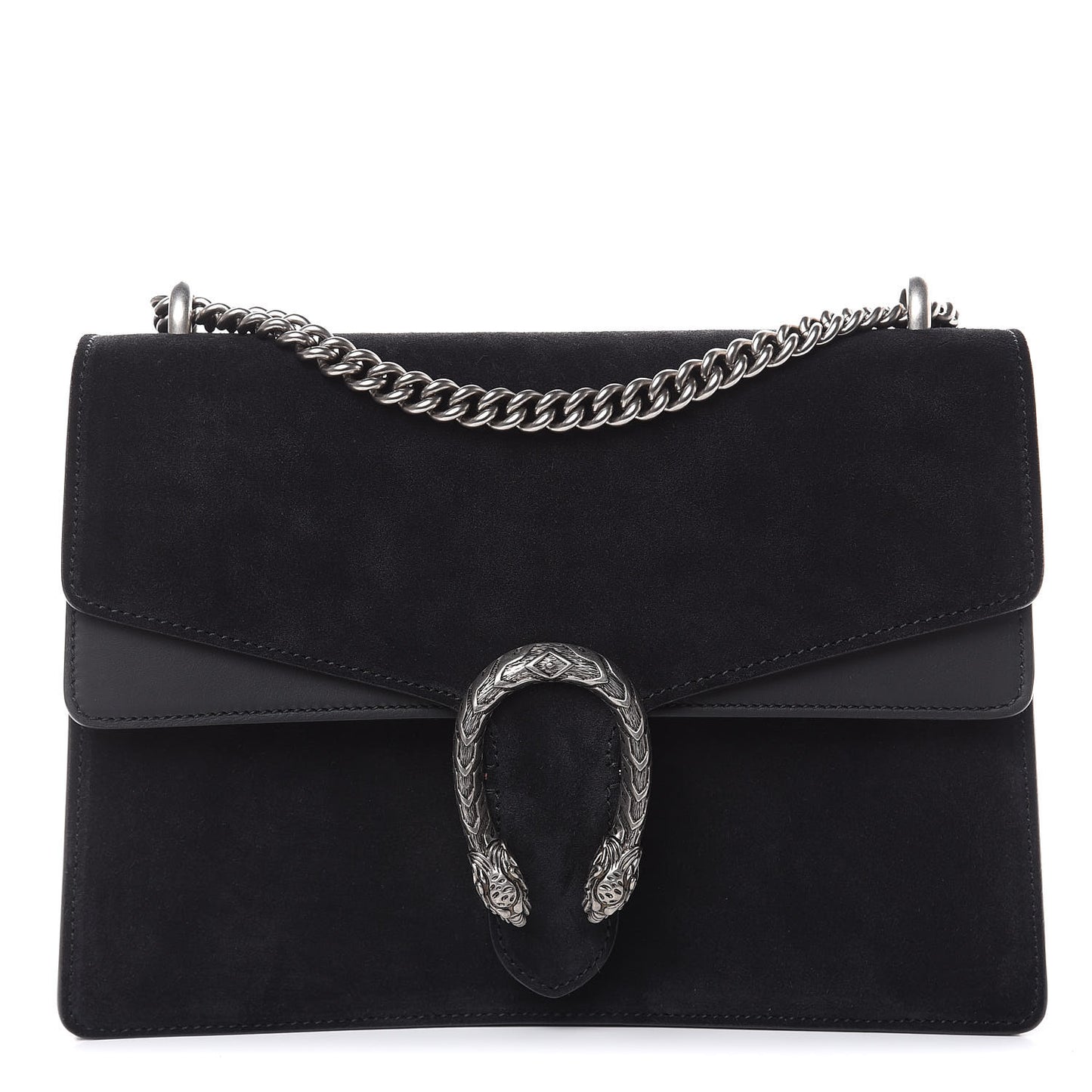 Suede Medium Dionysus Shoulder Bag Black