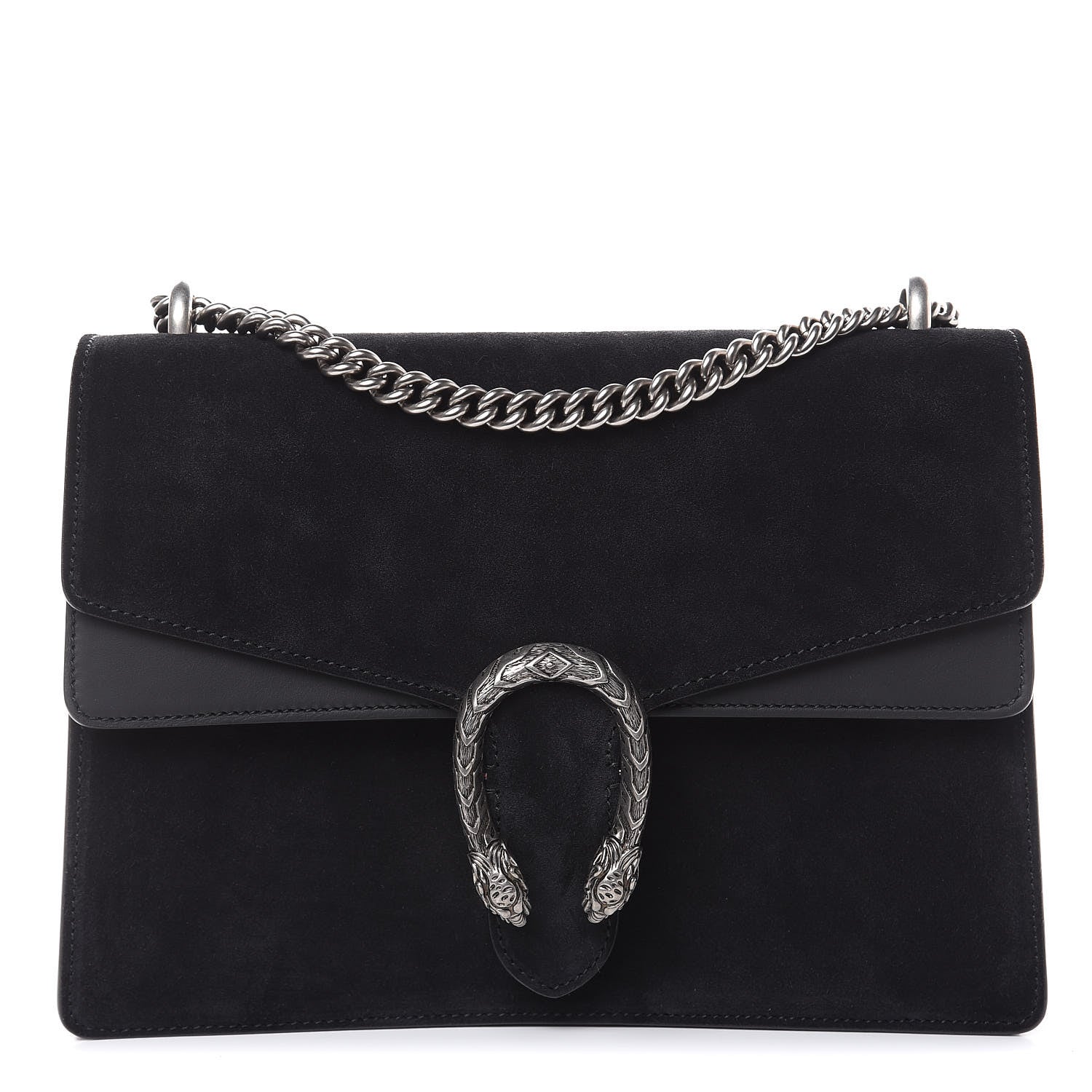 Gucci Suede Medium Dionysus Shoulder Bag Black 1 of 12