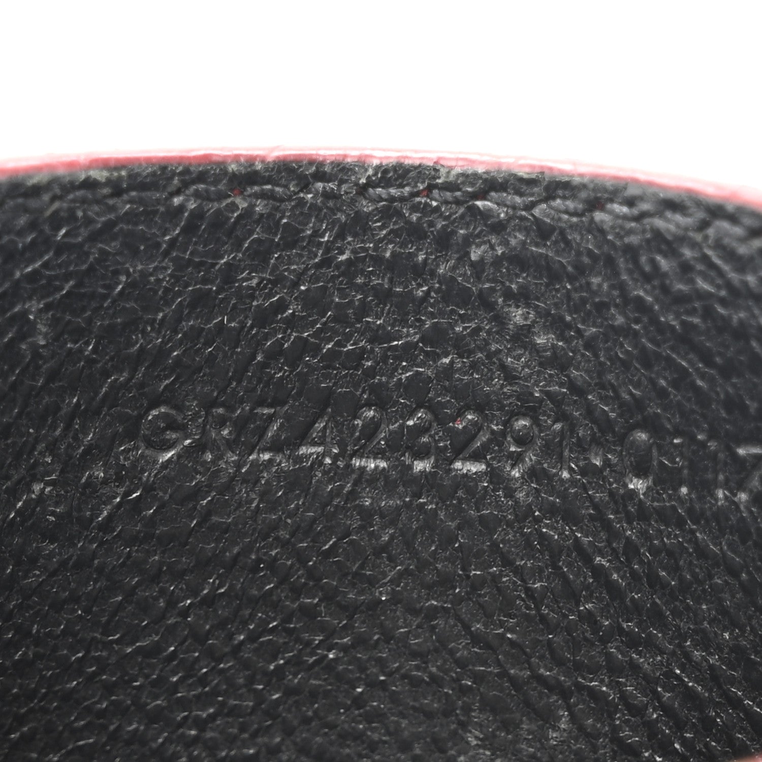 Saint Laurent Grain De Poudre Matelasse Chevron Monogram Credit Card Case New Red 7 of 12