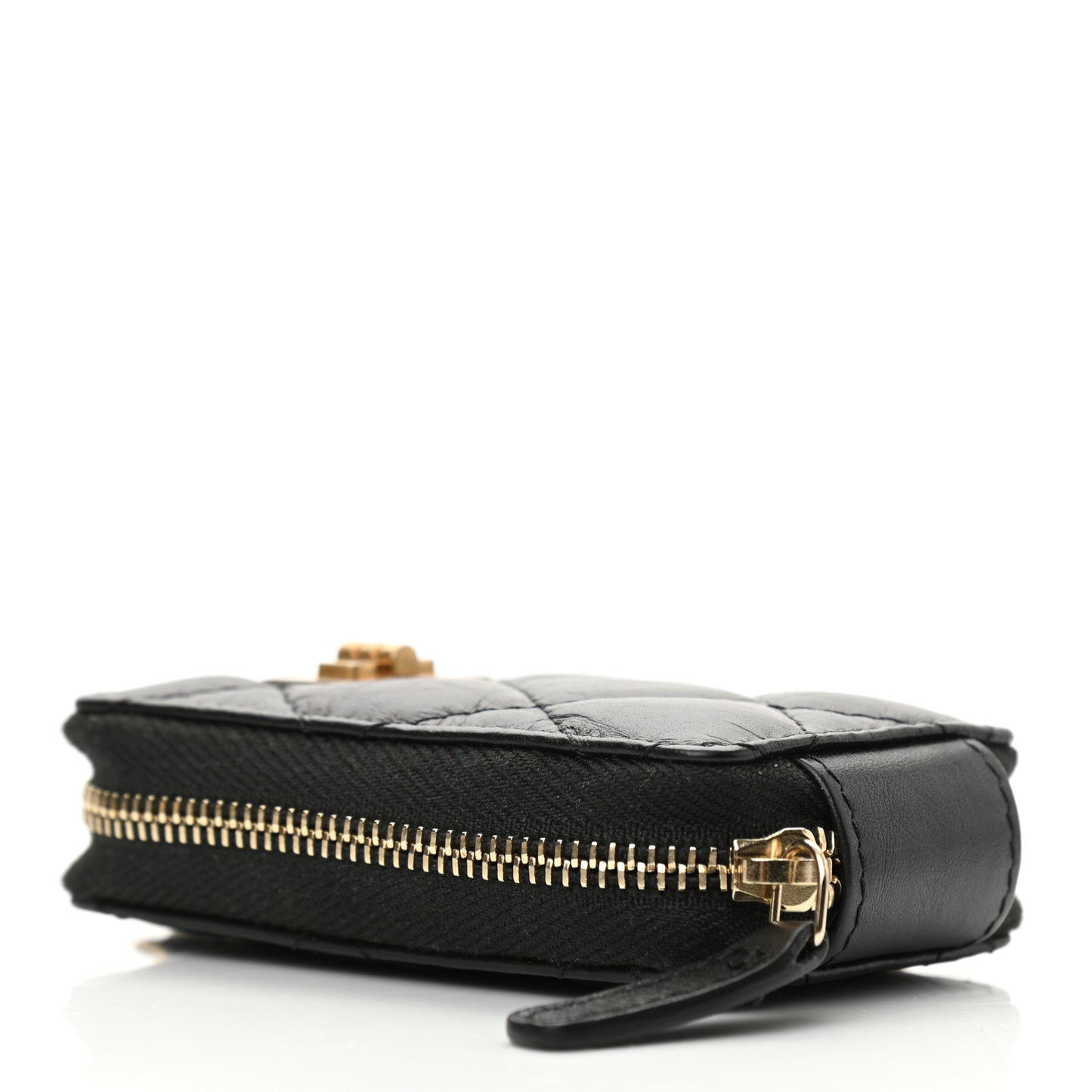 Aged Calfskin Quilted 2.55 Reissue Clutch With Chain Black