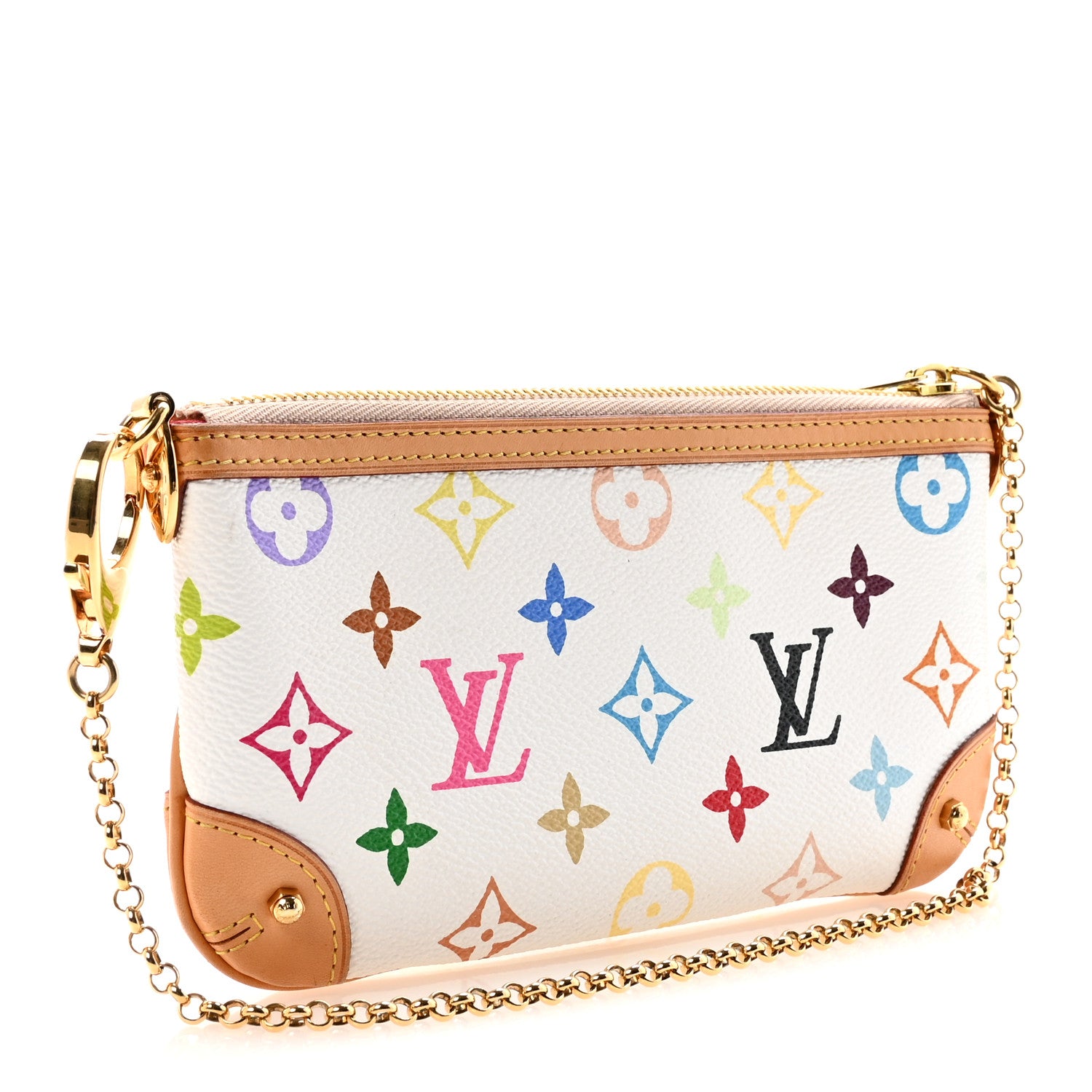 Louis Vuitton Monogram Multicolor Pochette Milla MM White 3 of 9