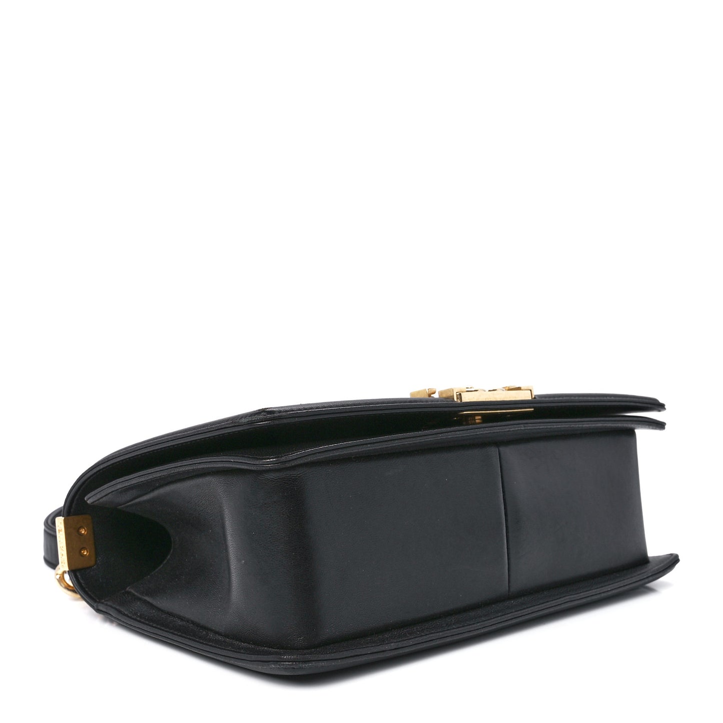 Lambskin Quilted Medium Boy Flap Black