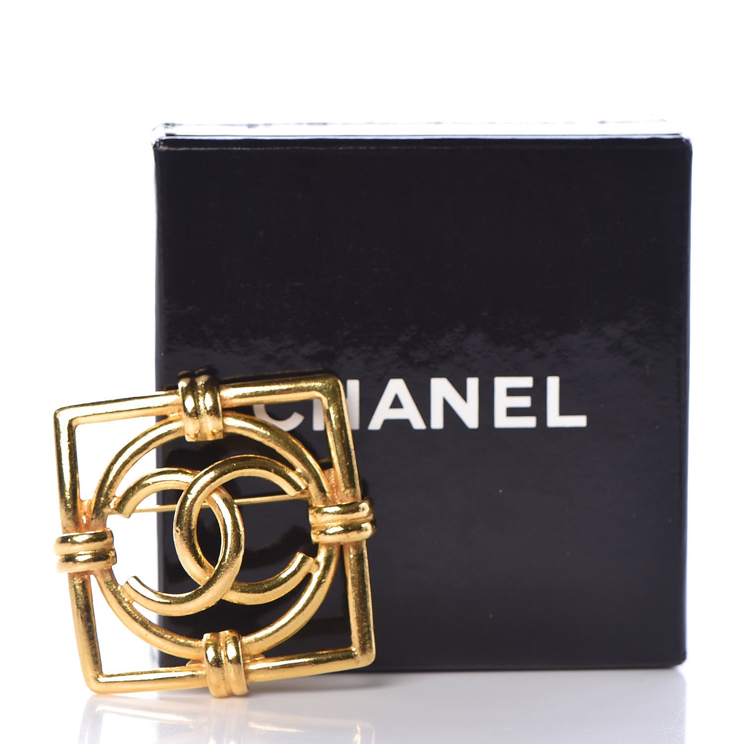 Chanel CC Brooch Gold 6 of 6