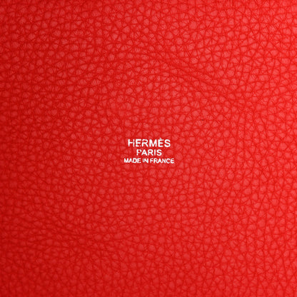 Hermes Taurillon Clemence Picotin Lock 18 PM Rouge De Coeur 6 of 11