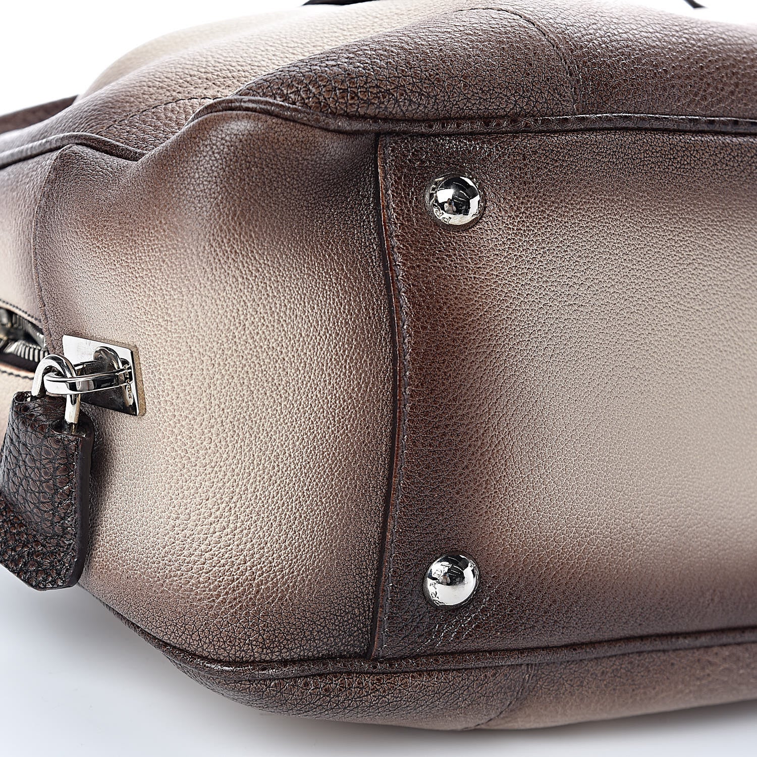 Prada Cervo Lux Bowler Bag Brown 14 of 16