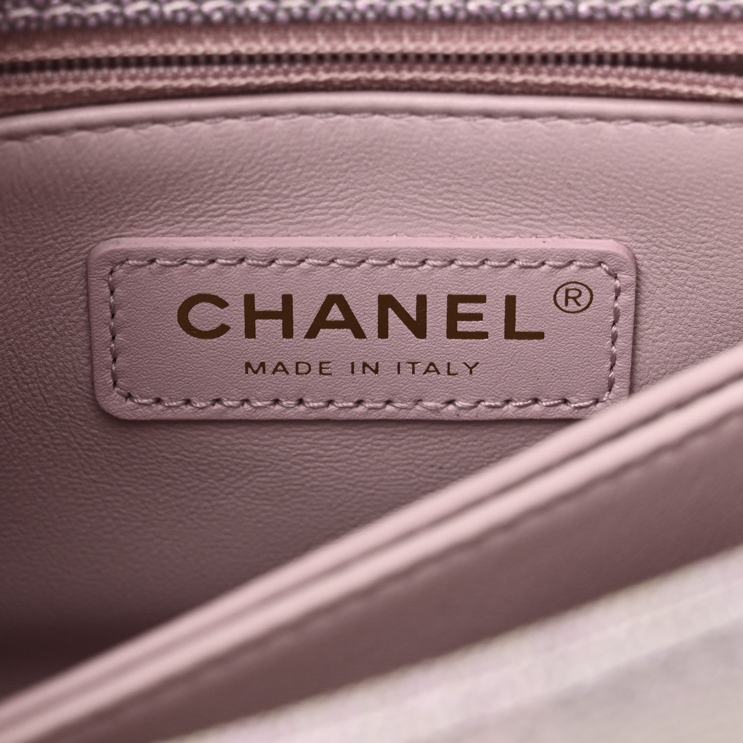 Chanel Metallic Caviar Quilted Mini Coco Handle Flap Light Pink 6 of 11