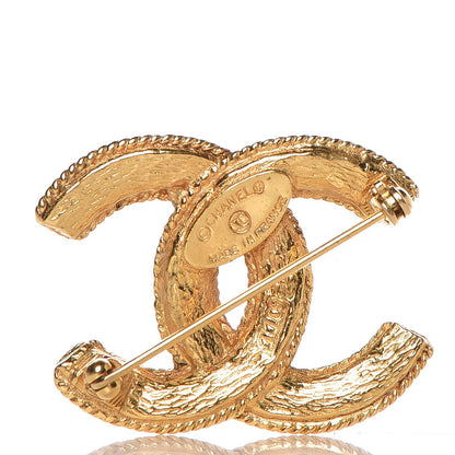 Chanel CC Small Brooch Gold 3 of 4
