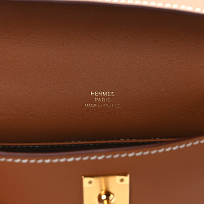 Hermes Swift Kelly Pochette Clutch Gold 6 of 11