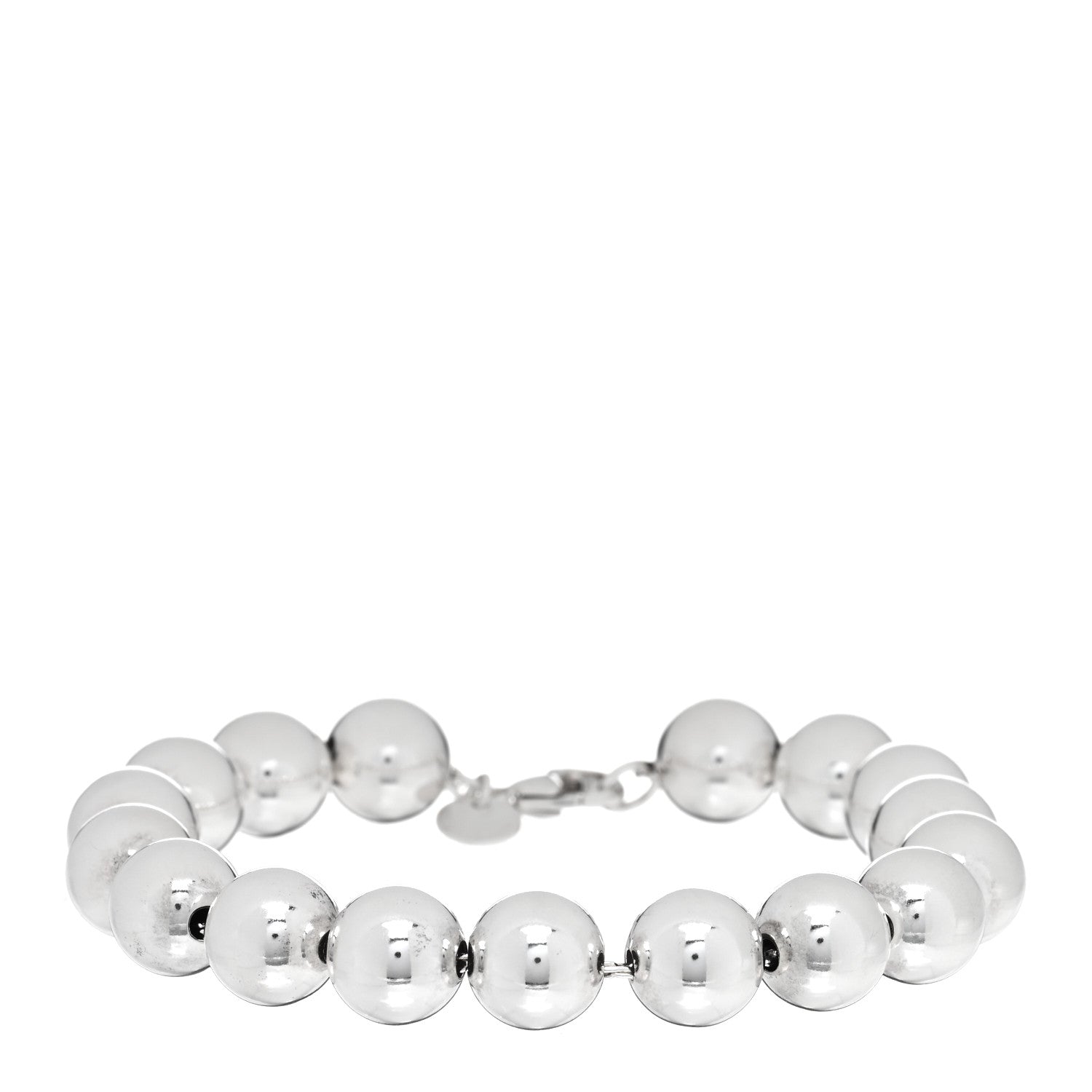 Tiffany Sterling Silver 10mm Hardwear Ball Bracelet 1 of 3