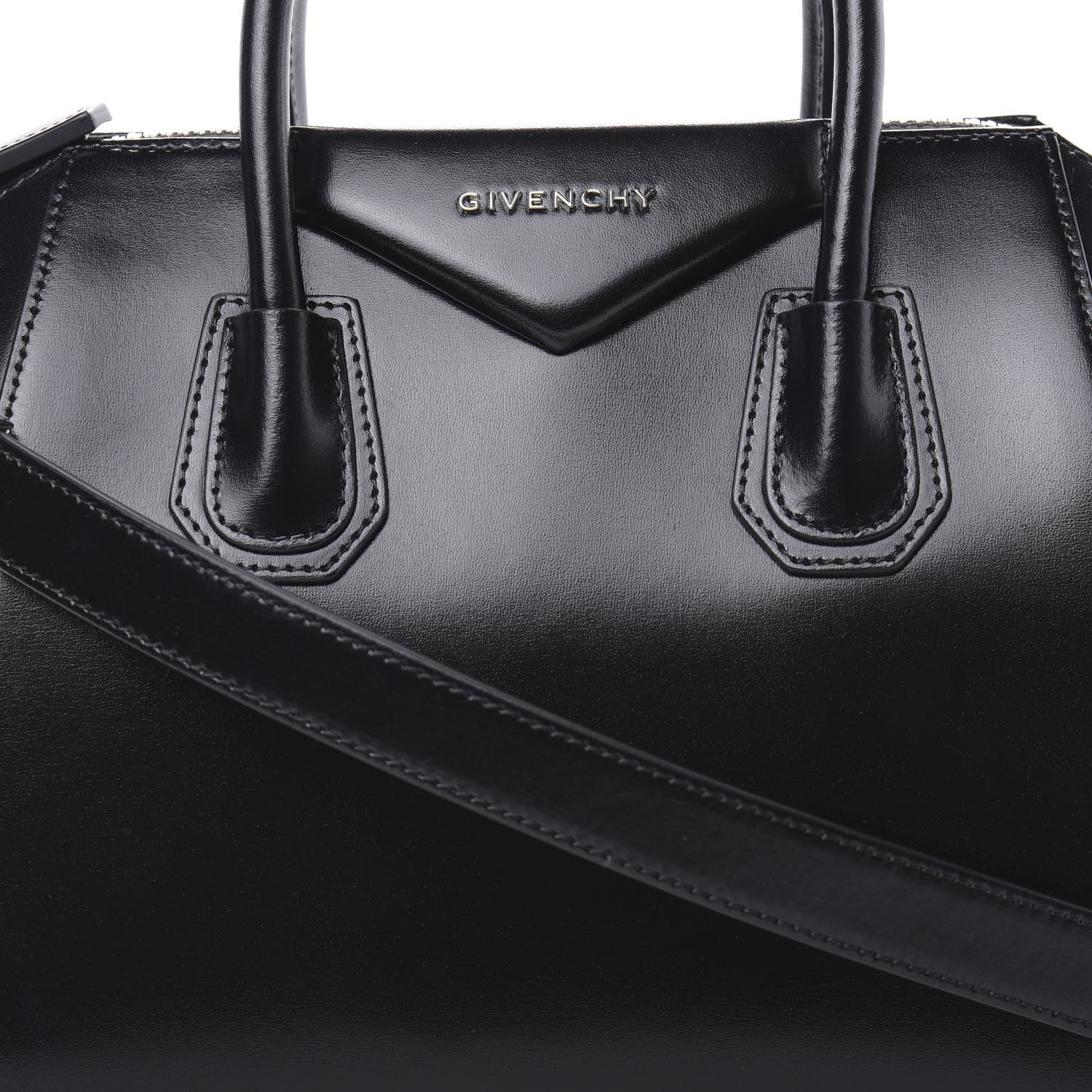 Givenchy Shiny Lord Calfskin Small Antigona Black 8 of 10