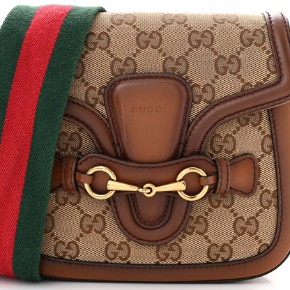 Gucci Monogram Small Lady Web Shoulder Bag Beige Cuir 8 of 14