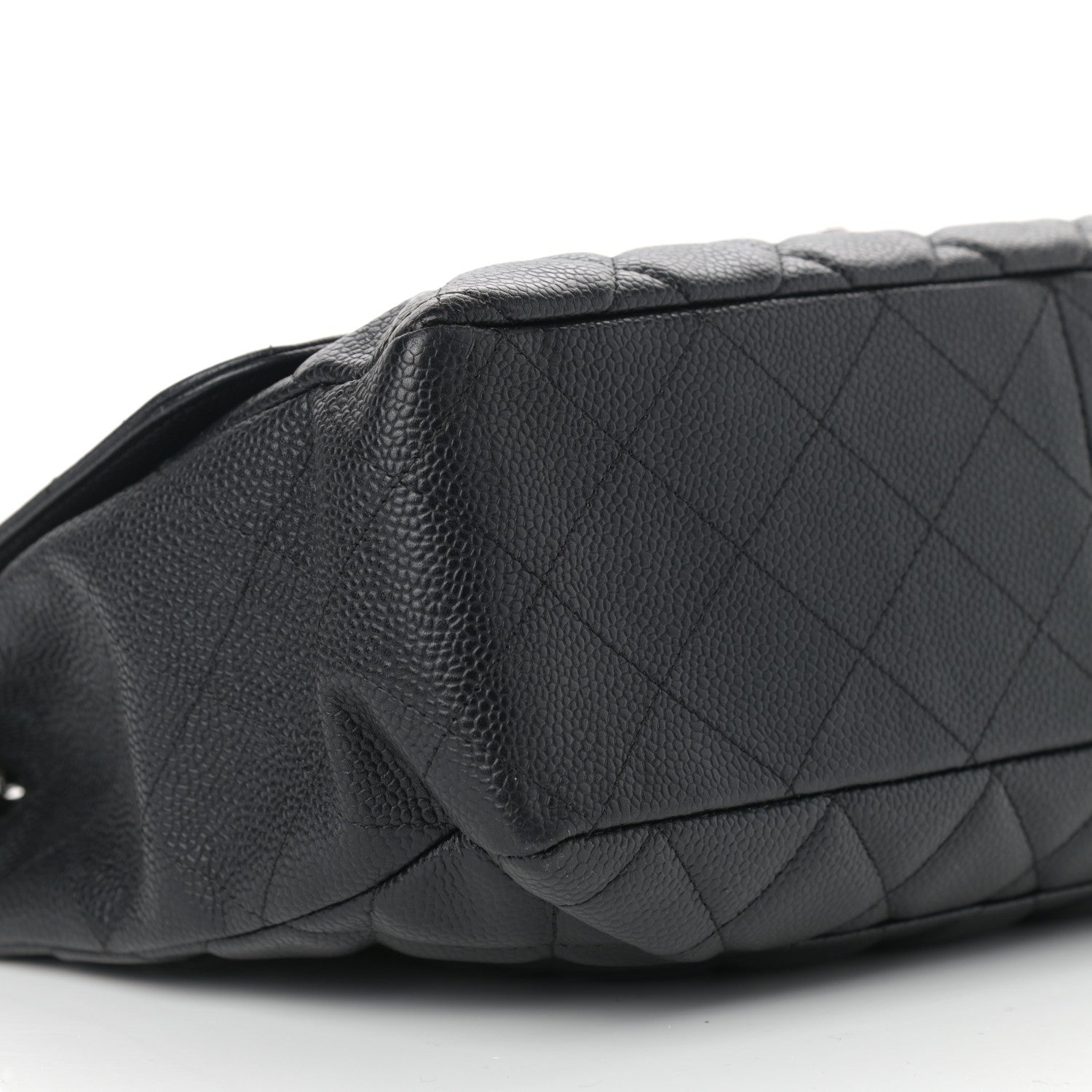 Chanel Caviar Quilted Jumbo Single Flap Black 7 of 9